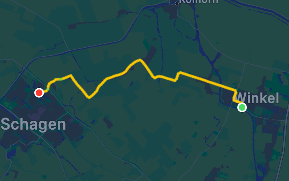 Hardlopen van Winkel naar Schagen.